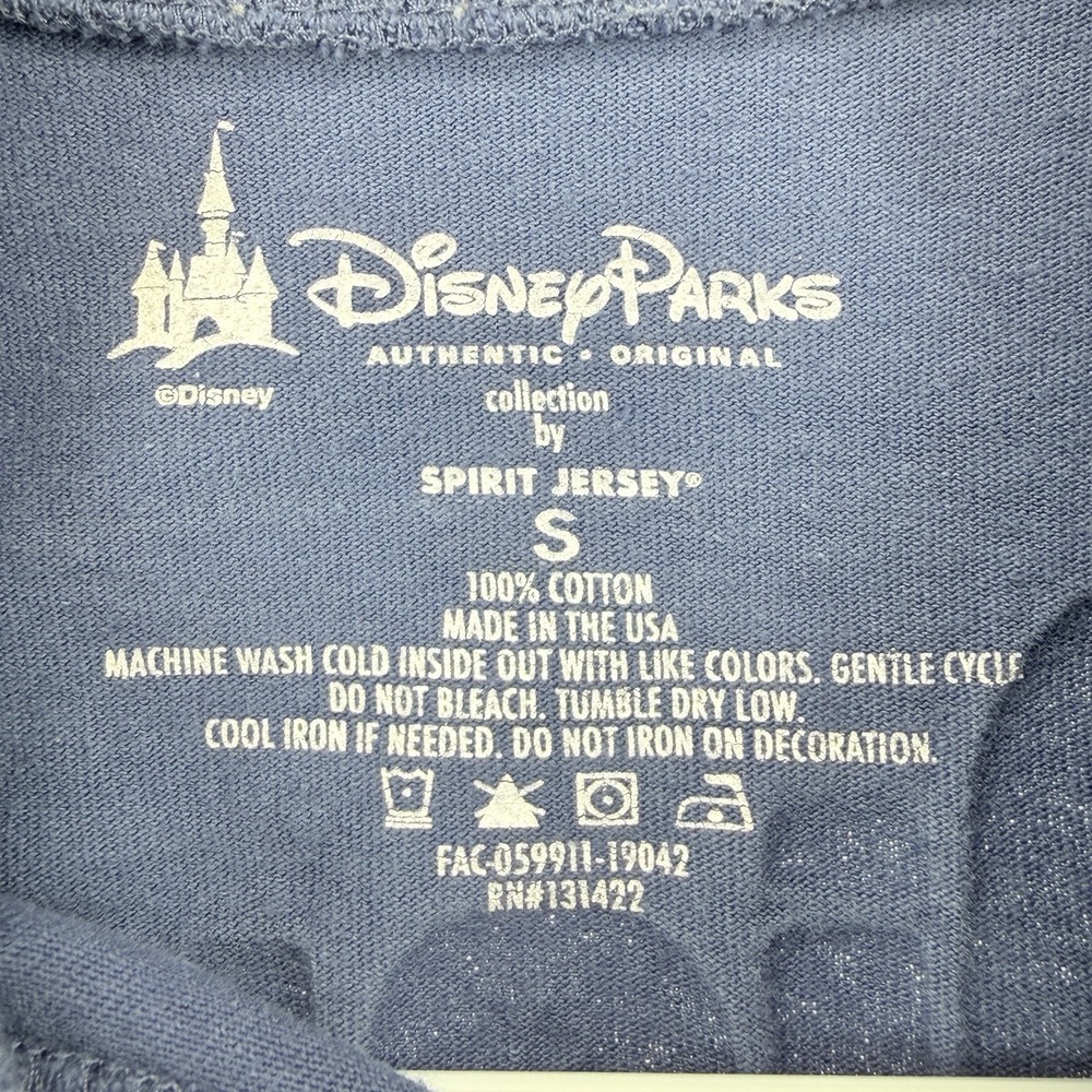 Disney Parks Spirit Jersey Small Walt Disney World Est 1971 Blue Long Sleeve USA - Picture 7 of 9
